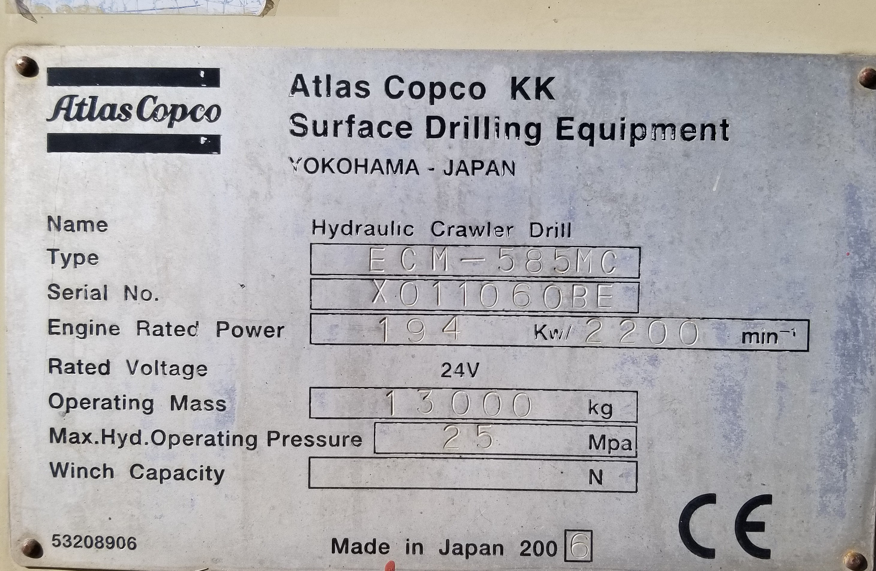 ATLAS COPCO ECM 585MC